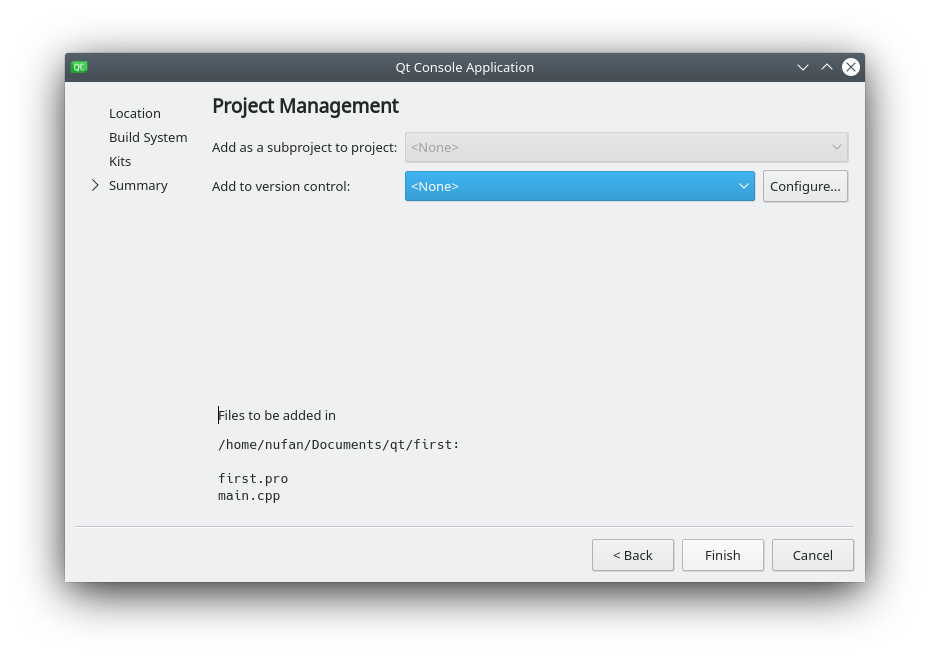 Versionsverwaltung auswählen