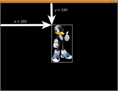 Tux in unser Fenster geblittet