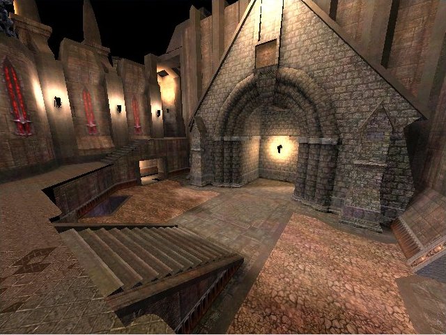 Eine Szene mit Irrlicht gerendert