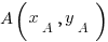 A(x_A,y_A)