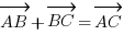 vec{AB}+vec{BC} = vec{AC}