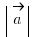 \delim{|}{\vec{a}}{|}