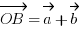 vec{OB} = vec{a} + vec{b}